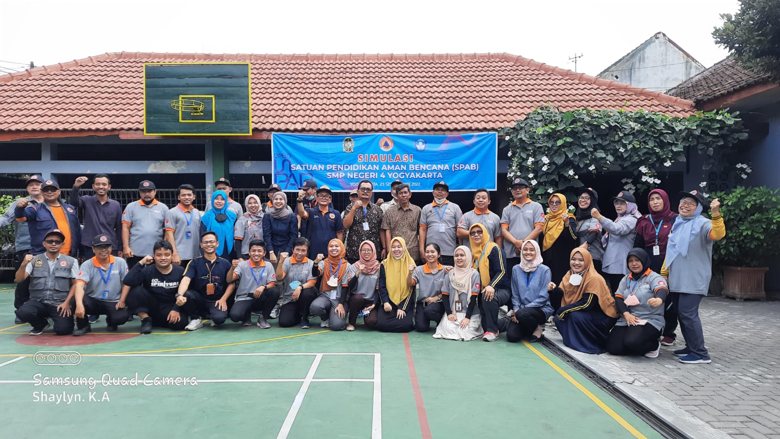 Simulasi Bencana Gempa Bumi di SMP Negeri 4 Yogyakarta